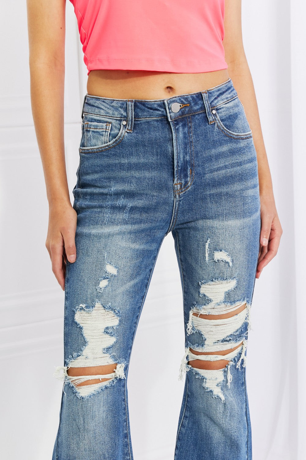 Hazel High Waisted Flared Jeans