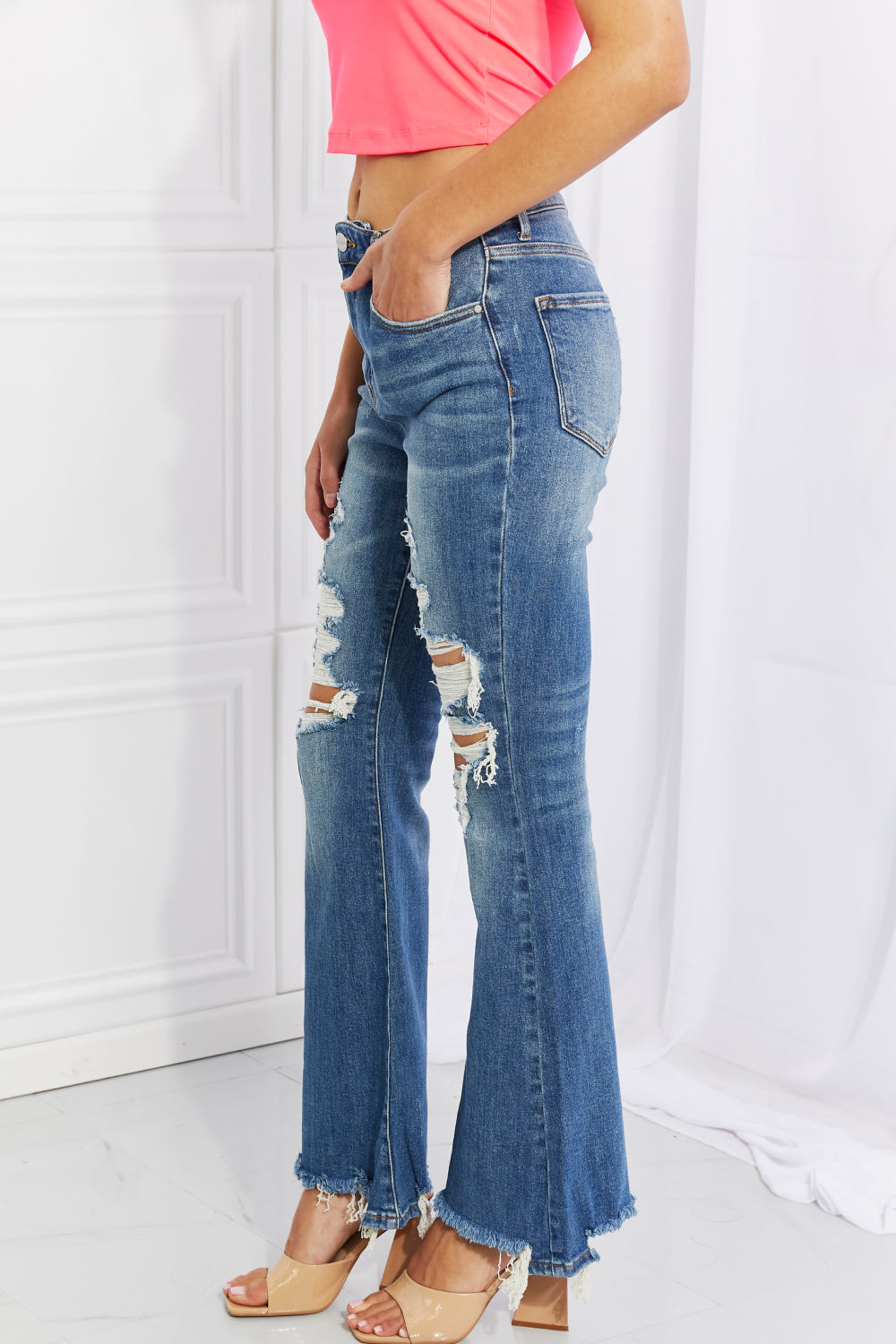 Hazel High Waisted Flared Jeans