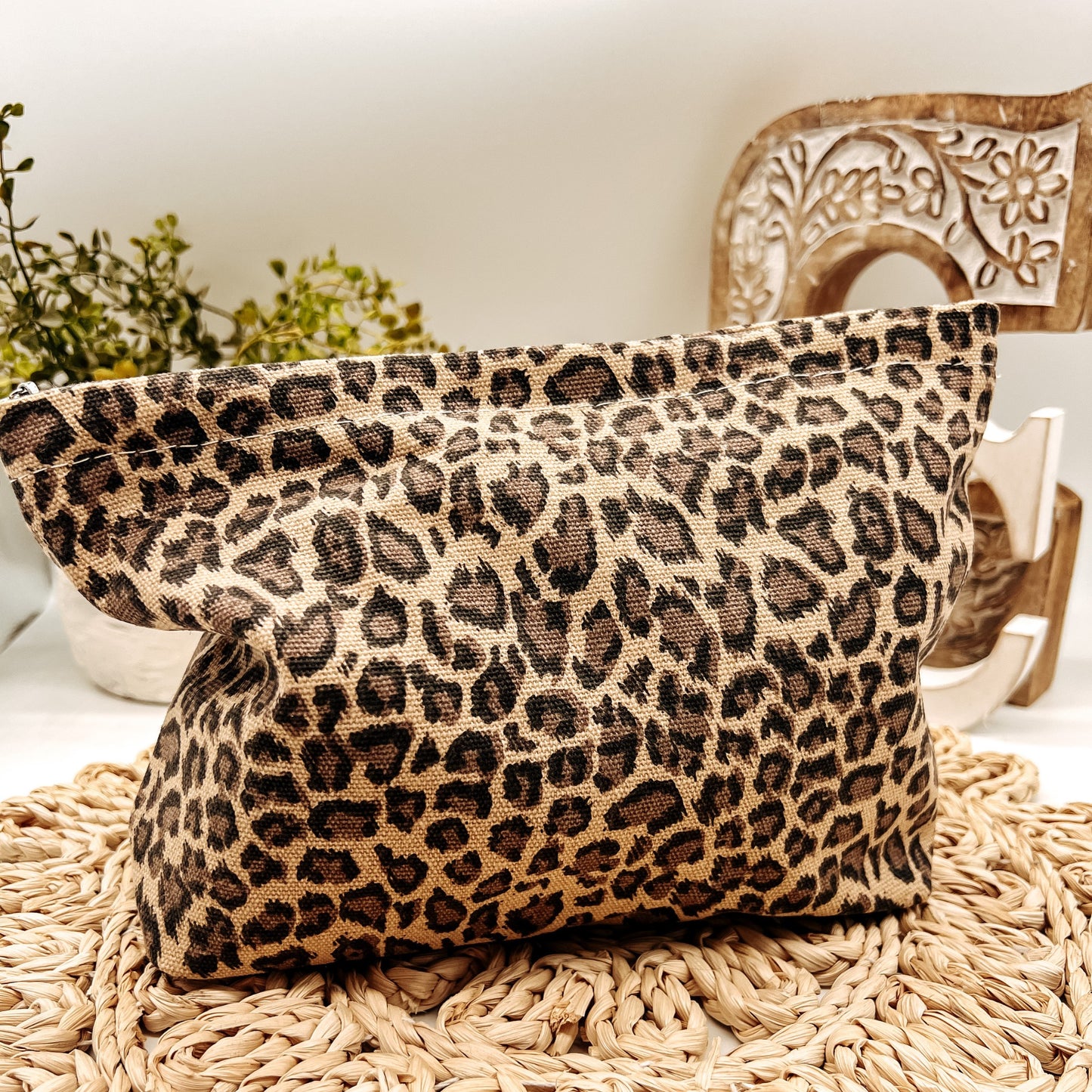 Leopard Makeup/Accessory Bag